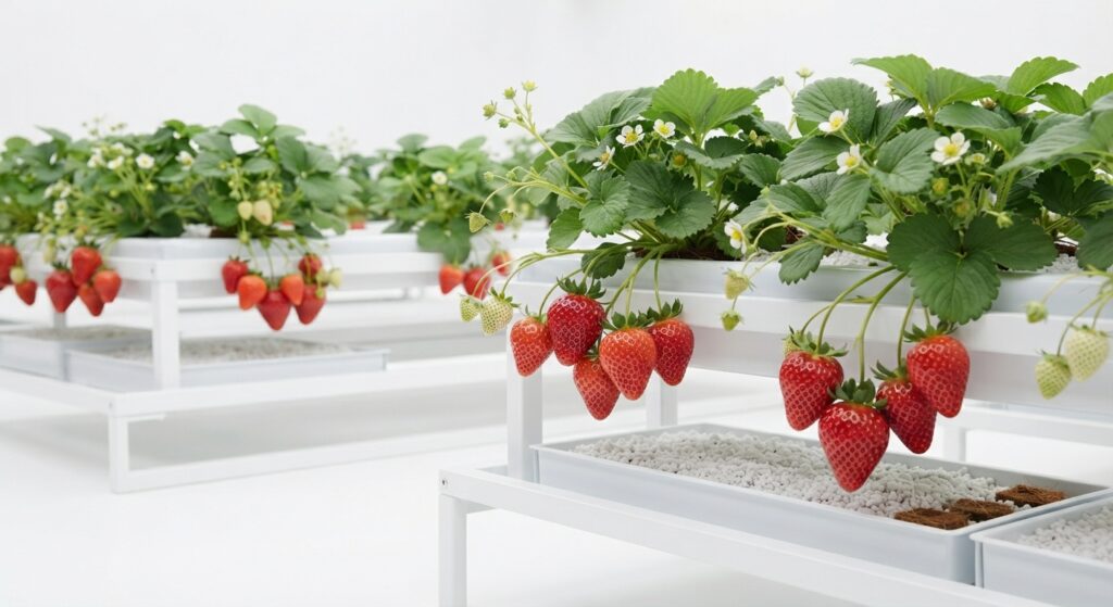 Erdbeeren Treibhaus